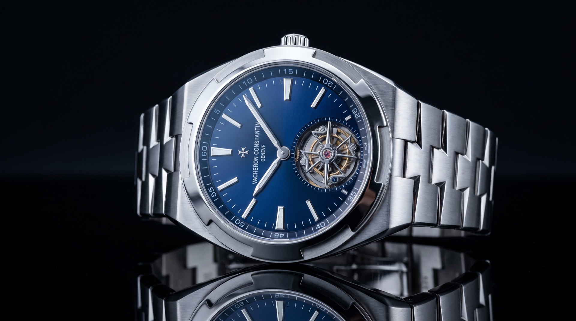 A timepiece presented in white gloves